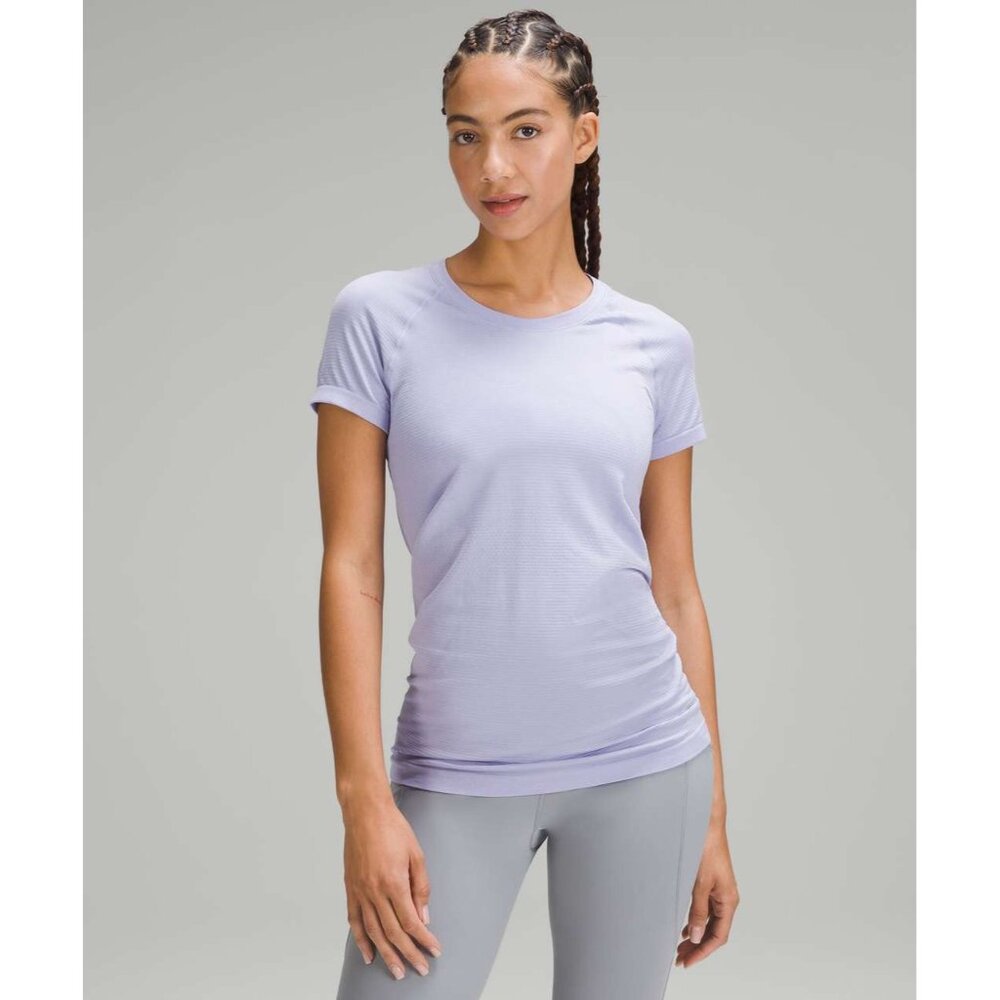 lululemon athletica Lavender Short Sleeve Performance Tee